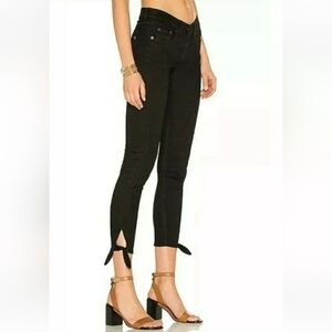 Rag & BONE Stevie Tie Hem Capri Skinny Jeans 25